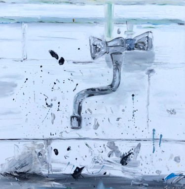 Lave-toi les mains petit français cracra 绘画 标题为“Lave-toi les mains…” 由Frédérique Cretin (Fé), 原创艺术品, 油