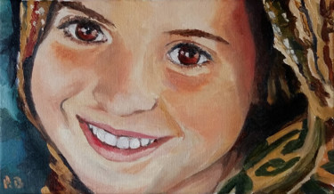 Peinture intitulée "mini portrait" par Pascal Brachet, Œuvre d'art originale, Huile