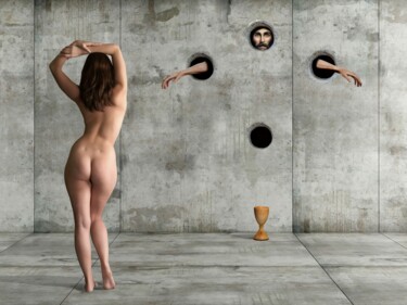 Le Saint Graal Digital Arts titled "Le Saint Graal" by Jean-Marie Gitard (Mr STRANGE), Original Artwork, Digital Collage