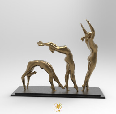 Scultura intitolato "L'atleta" da Licia Trobia, Opera d'arte originale, Resina