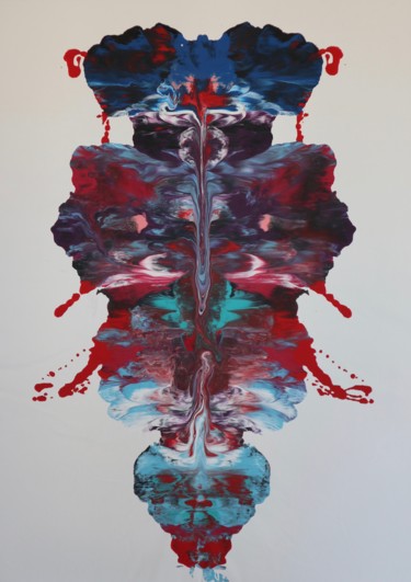 Painting titled "" Mutant "" by Sophius, Original Artwork, Acrylic Mounted on Wood Stretcher frame