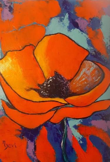 FLAMBOYANTE Peinture intitulée "FLAMBOYANTE" par Michele Devinante, Œuvre d'art originale, Acrylique