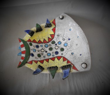 Design getiteld "coupe carrée requin…" door Armelle Colombier, Origineel Kunstwerk, Tabel kunst