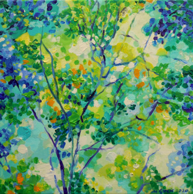 Spring vibes #artistsupportpledge Painting titled "Spring vibes #artis…" by Maja Grecic, Original Artwork, Acrylic
