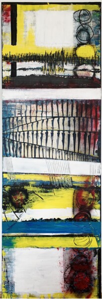 Peinture intitulée "COV4" par Laila Gauthier (LAILABAGAU), Œuvre d'art originale, Acrylique Monté sur Châssis en bois
