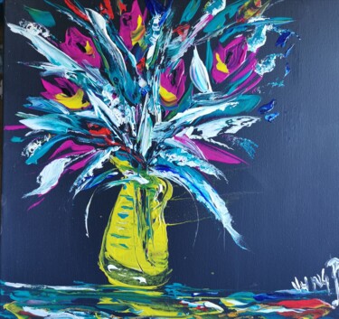 Peinture intitulée "La Cruche jaune" par Pascal Jung, Œuvre d'art originale, Huile