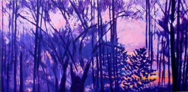 Painting titled "Walking Large Oil p…" by Rebecca Grantham, Original Artwork, Oil