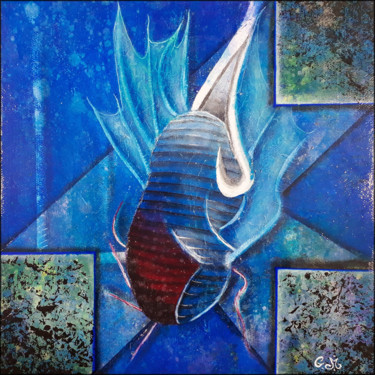 Peinture intitulée "#132 "Eukariota"" par Gwoo Milord, Œuvre d'art originale, Acrylique
