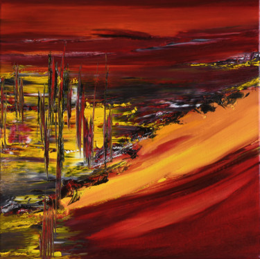 绘画 标题为“ABSTRACT Mars 2020…” 由Yann Pelcat, 原创艺术品, 油