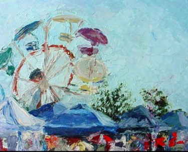 Painting titled "Carnival Days" by Rebecca Grantham, Original Artwork