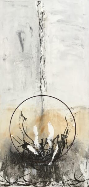 Ζωγραφική με τίτλο "Figures Singulières…" από Quentin Saint Roman, Αυθεντικά έργα τέχνης, Ακρυλικό