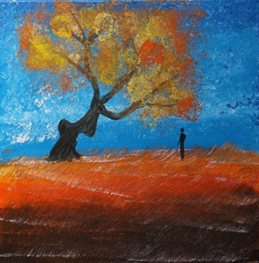 Peinture intitulée "Balade dans les cha…" par Adrien C., Œuvre d'art originale, Acrylique