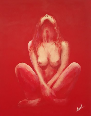 Painting titled "Series nude #12" by Dzm, Original Artwork, Acrylic