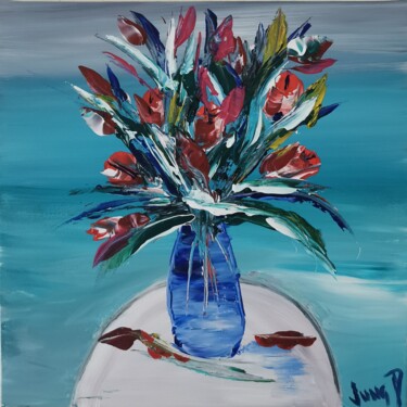Peinture intitulée "The power of love" par Pascal Jung, Œuvre d'art originale, Huile