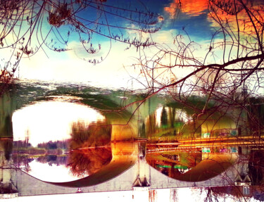 Fotografie mit dem Titel "il riflesso diverso" von Paobel, Original-Kunstwerk, Digitale Fotografie