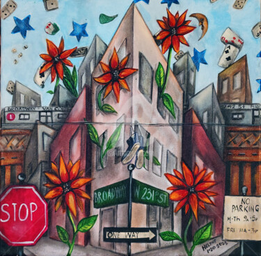 The Bronx Got something in the air "The Bronx Got somet…" başlıklı Resim Helene tarafından, Orijinal sanat, Akrilik