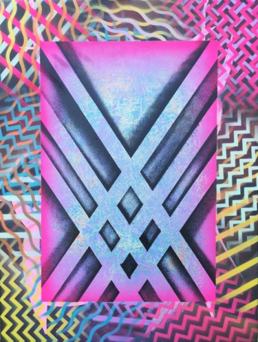 Peinture intitulée "MARVELOUS" par Trä  Abstract Painting, Œuvre d'art originale, Acrylique