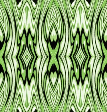 Digital Arts titled "Green Dawn" by Peter Jalesh, Original Artwork, Digital Painting