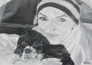 Peinture intitulée "Dana and Oliver" par Monikr, Œuvre d'art originale, Acrylique