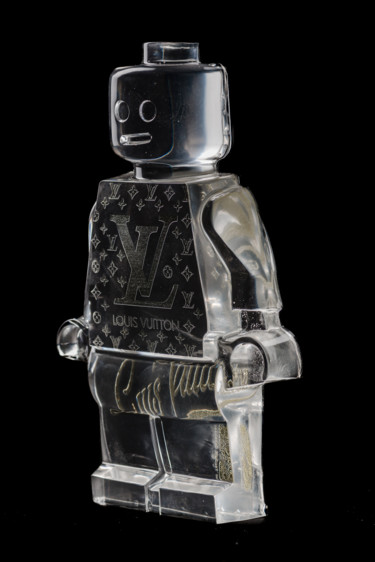 ROBOCLUSON LOUIS VUITTON CRISTAL Skulptur mit dem Titel "ROBOCLUSON LOUIS VU…" von Vincent Sabatier (VerSus), Original-Kunstwerk, Harz