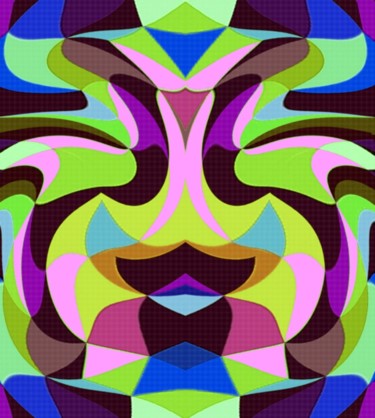 Digital Arts titled "Folkloric vase" by Peter Jalesh, Original Artwork, Digital Painting