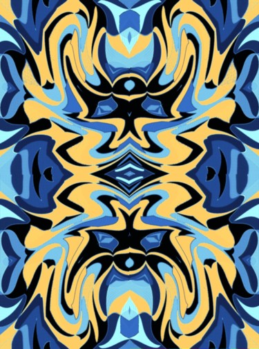 Digital Arts titled "Double crowned" by Peter Jalesh, Original Artwork, Digital Painting