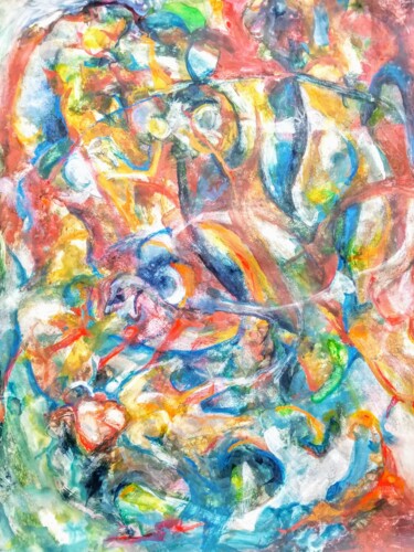 Painting titled "Come Out and Play (…" by Andrew Walaszek, Original Artwork, Watercolor