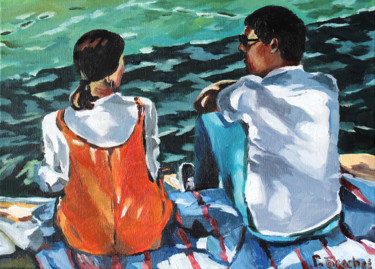 Peinture intitulée "Bientôt" par Pascal Brachet, Œuvre d'art originale, Huile