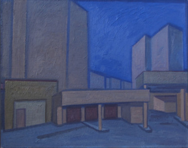 Painting titled "Twilight" by Artiom Ovchinnikov, Original Artwork, Oil