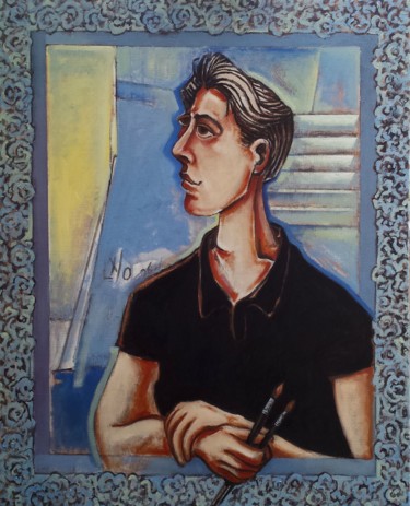 Peinture intitulée "En quête d'inspirat…" par Pascal Buffard, Œuvre d'art originale, Huile