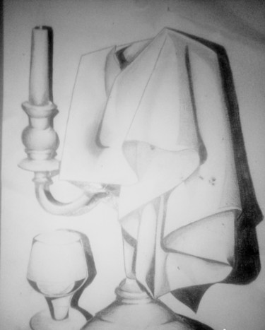 「Le chandelier」というタイトルの描画 Delcroix Curto Delcroixによって, オリジナルのアートワーク, グラファイト