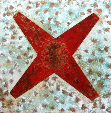 Peinture intitulée "X" par Phélix Ludop, Œuvre d'art originale, Acrylique