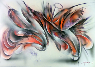 " Nevroz 1 " Bombes aérosols - aérographe Malerei mit dem Titel "" Nevroz 1 " Bombes…" von Airgone, Original-Kunstwerk, Sprühfarbe
