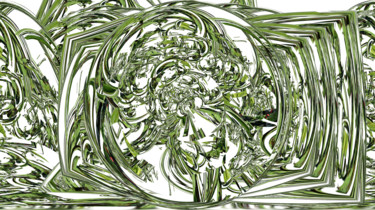 Digital Arts titled "Cristal en eau" by Dominus, Original Artwork, Digital Painting