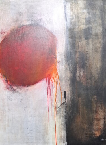 Peinture intitulée "La boule" par Tibo, Œuvre d'art originale, Acrylique Monté sur Châssis en bois