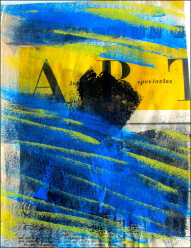 印花与版画 标题为“Monotype N°1” 由Alain Lamy, 原创艺术品, 蒙纳