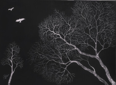 Malerei mit dem Titel "Rooted Values" von Mahfuzur Rahman, Original-Kunstwerk, Acryl Auf Holzplatte montiert