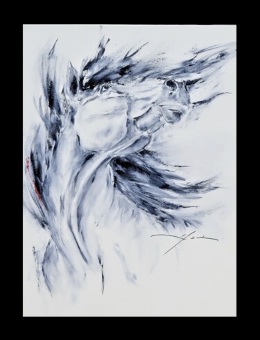 Peinture intitulée "432 Médusé" par René Goxes, Œuvre d'art originale, Huile