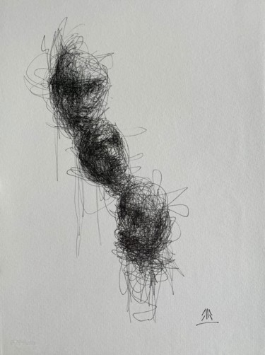 Dessin intitulée "doodle 13" par Jérôme Royer, Œuvre d'art originale, Encre