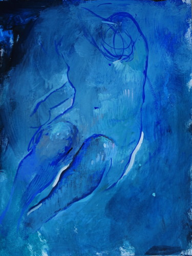 绘画 标题为“Apparition 4/2020” 由Pierre Pentchev, 原创艺术品, 水粉