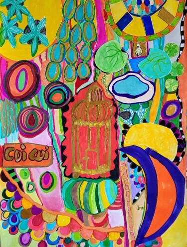 Drawing titled "Cui Cui #artistsupp…" by Brigite Oury, Original Artwork, Marker