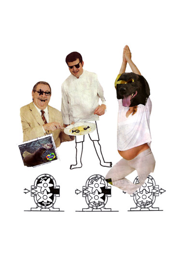 Colagens intitulada "Querer x Poder / Wa…" por Tchago Martins, Obras de arte originais, Colagens