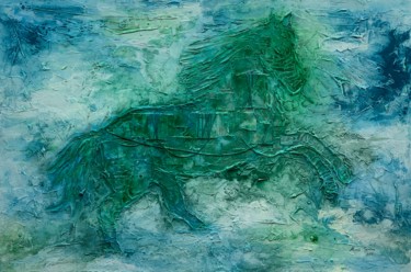 Painting titled "Ocean" by Marcos Sánchez, Original Artwork, Acrylic