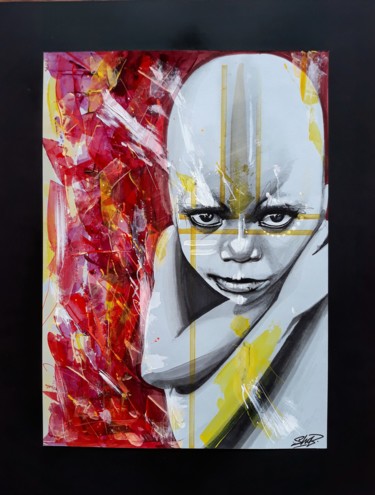Painting titled "PETIT SORCIER #arti…" by Fabien Ichouza, Original Artwork, Acrylic