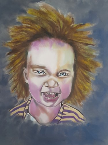 Peinture intitulée "Ah non! Encore 3 se…" par Véroniq'S, Œuvre d'art originale, Huile
