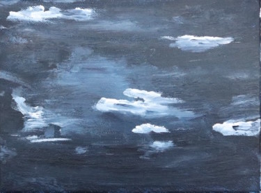 Peinture intitulée "Ocean or Sky ." par Adam Spinosa, Œuvre d'art originale, Acrylique