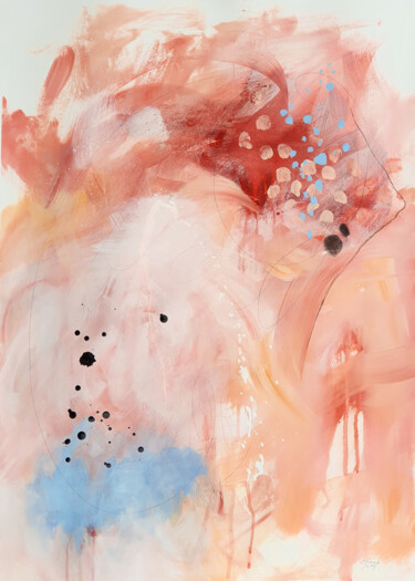 Me réveiller près de toi Peinture intitulée "Me réveiller près d…" par Chantal Proulx, Œuvre d'art originale, Acrylique