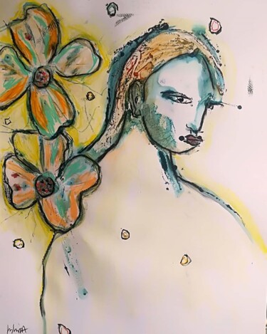 Peinture intitulée "FLORAISON" par Pascal Briba, Œuvre d'art originale, Acrylique