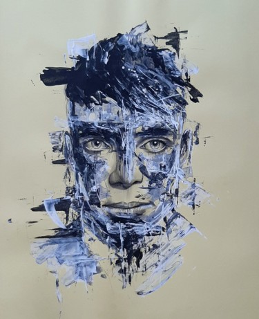 Painting titled "TOMMY #PEAKYBLINDER…" by Fabien Ichouza, Original Artwork, Acrylic