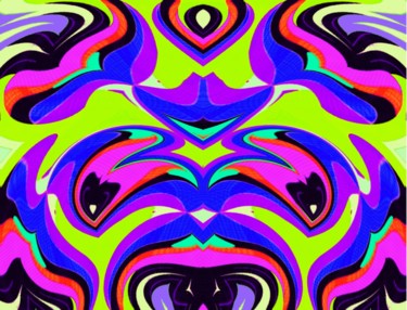 Digital Arts titled "Zigzagging Shadows" by Peter Jalesh, Original Artwork, Digital Painting